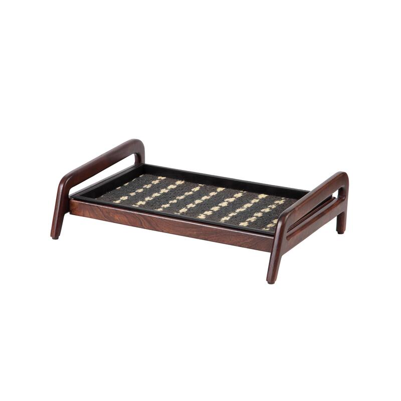 Jani Single-Tier Brown Stand 2-Pair Rubber Boot Tray - Stevie & Paul