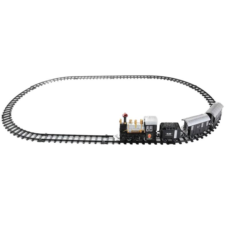 17-Piece Black Consummate Animated Classic Train Set - 8"