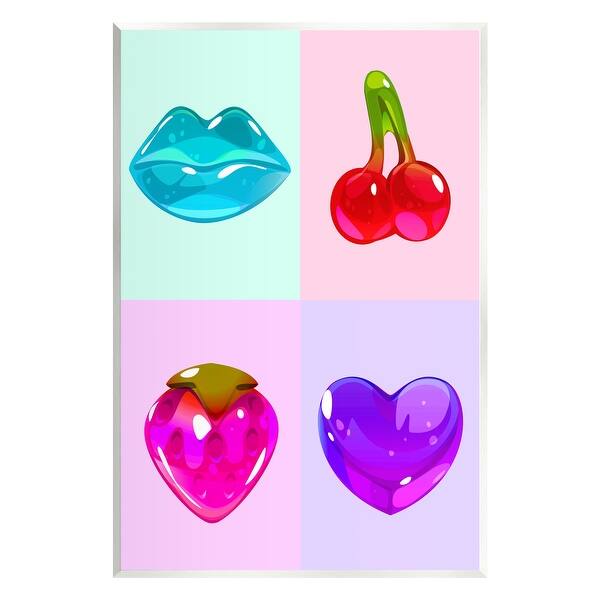 Left Less Varied Stupell Varied Gummy Candies Wall Plaque Art Design by Lil' Rue - Multi ...