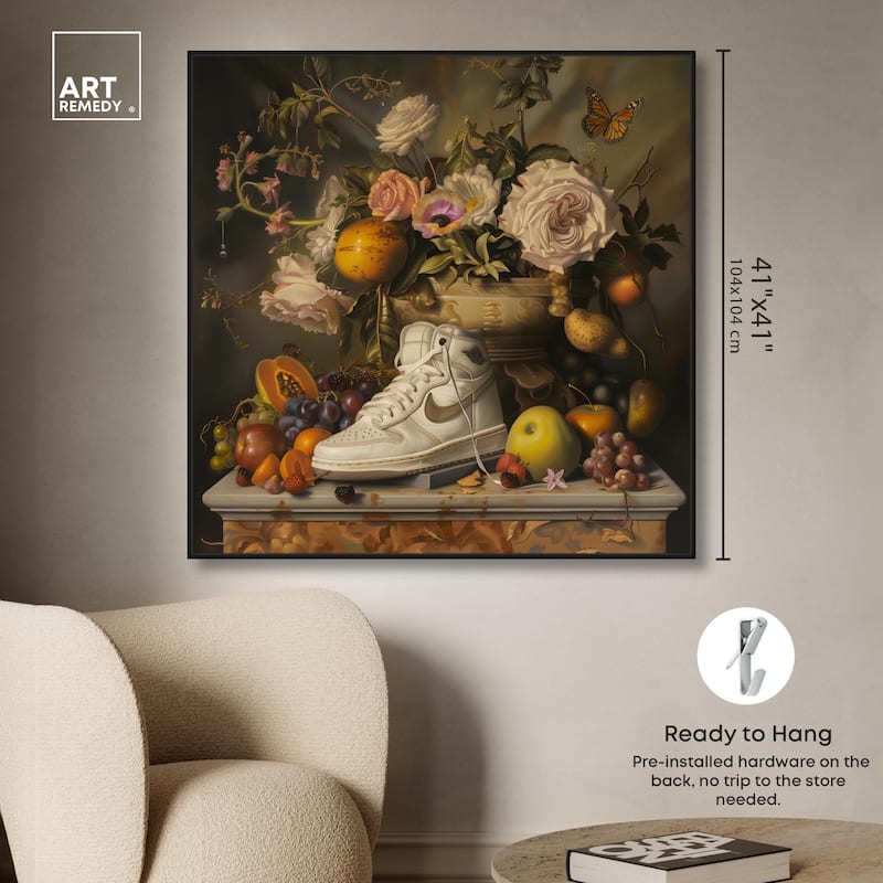 Classical Still Life Sneaker Canvas by Art Remedy