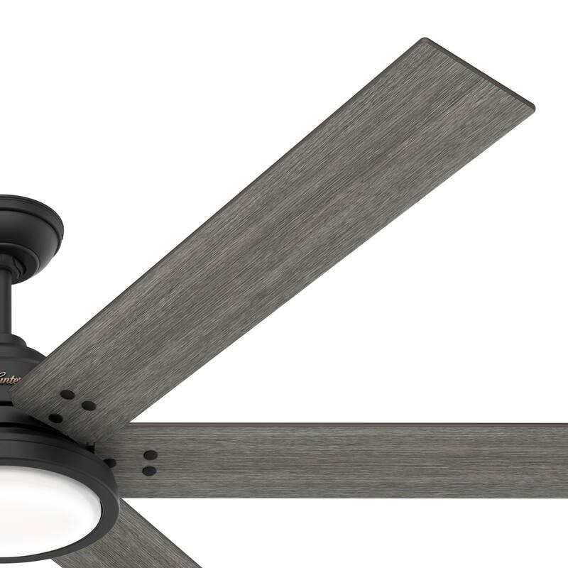 Hunter 70" Warrant Windmill Ceiling Fan with LED Light Kit and Wall Control - Farmhouse, Industrial, Contemporary