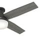preview thumbnail 5 of 22, Hunter 52" Dempsey Flush Mount Ceiling Fan w/ LED Light Kit, Handheld Remote - Contemporary, Transitional - Low Profile