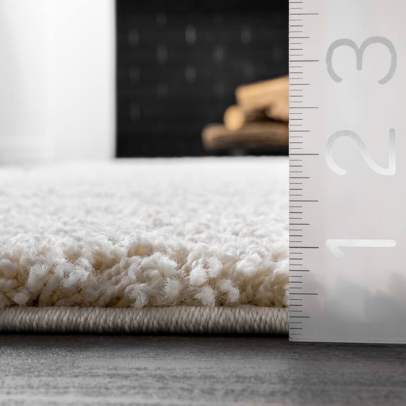 Brooklyn Rug Co Krista Contemporary Swirls Shag Area Rug