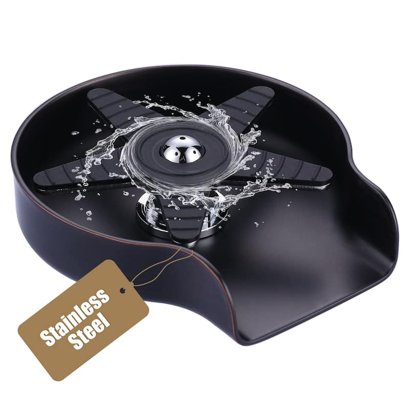 Metal Glass Rinser for Kitchen Sink - Oil Rubbed Bronze