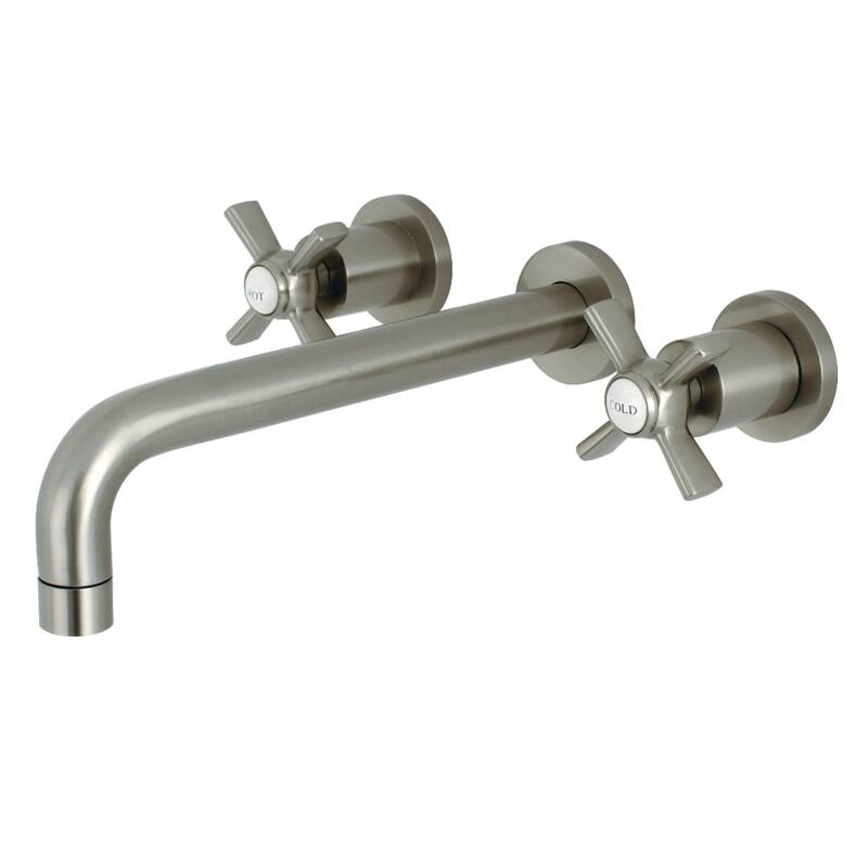 Kingston Brass Millennium Wall Mounted Roman Tub Filler with Cross