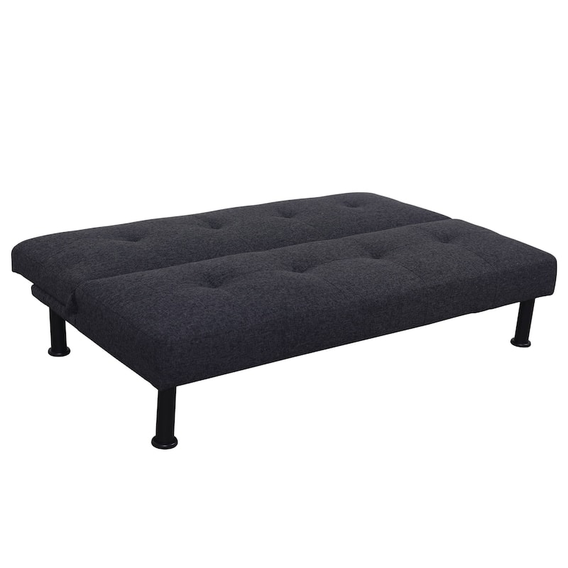 Modern Futon Convertible Sofa Bed Adjustable Backrest