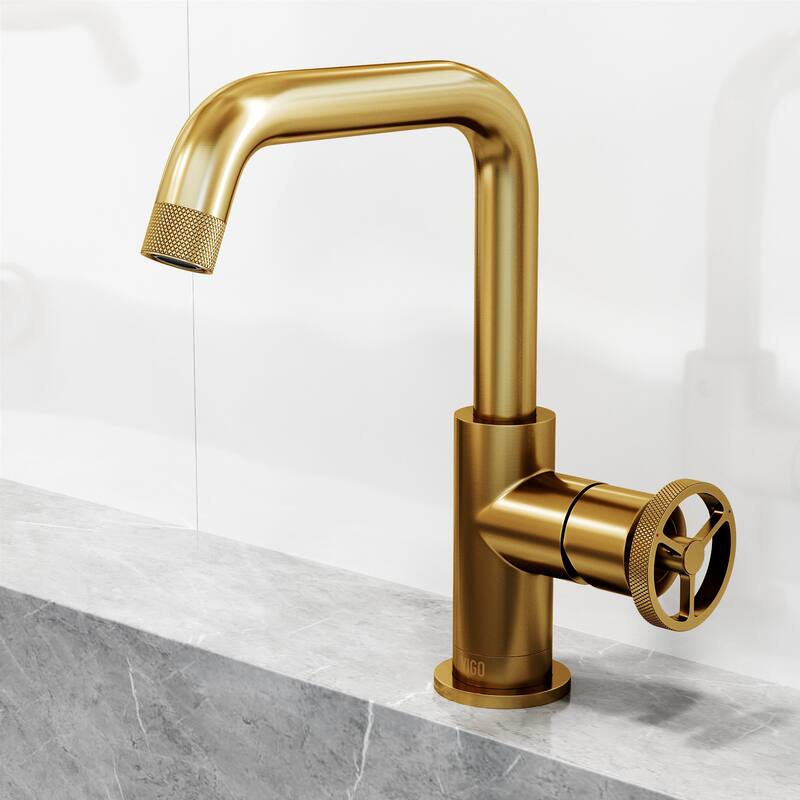VIGO Cass 9" H Single Handle Single Hole Bathroom Faucet