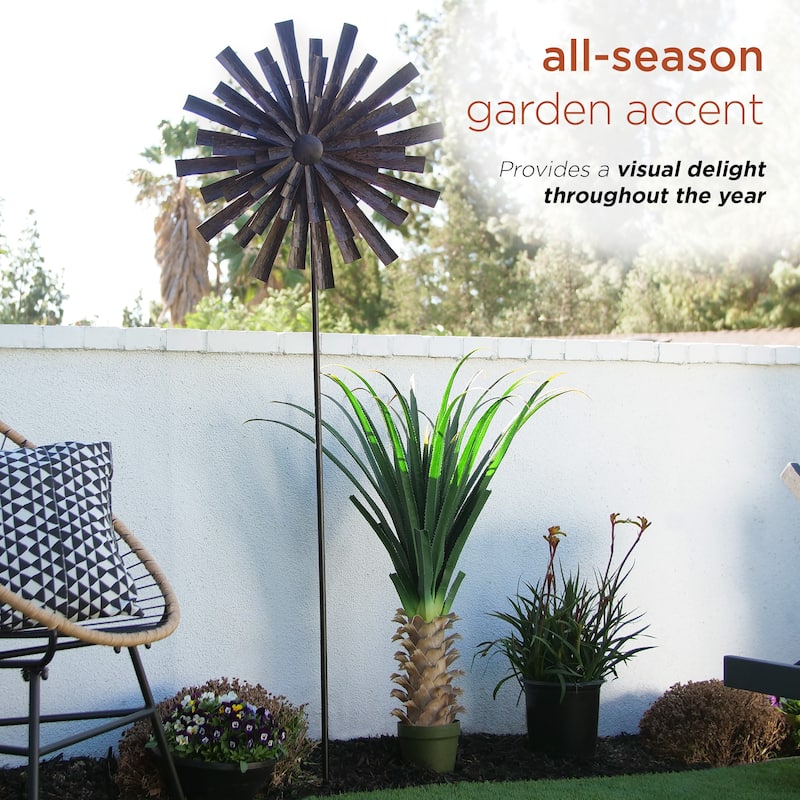 Alpine Corporation Outdoor Wind Spinner Stake Yard Decoration