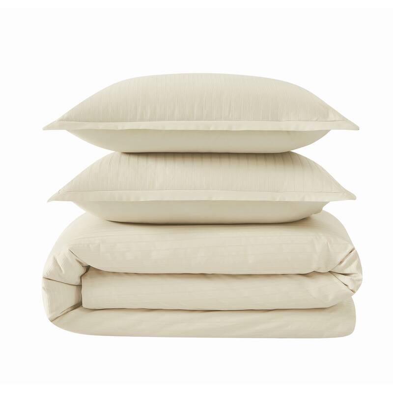 Royal Velvet Olivia Stripe Full/Queen Comforter Set - Taupe - Queen