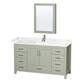 Option Light Green / Carrara Cultured Marble Top /