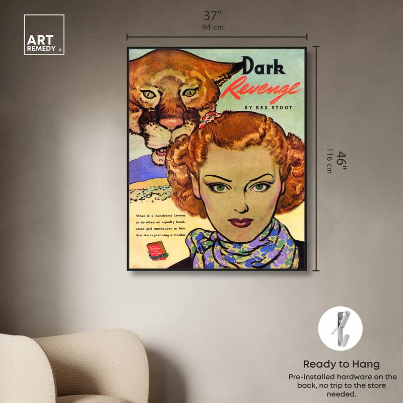 Dark Revenge Book 1939 Canvas by Art Remedy