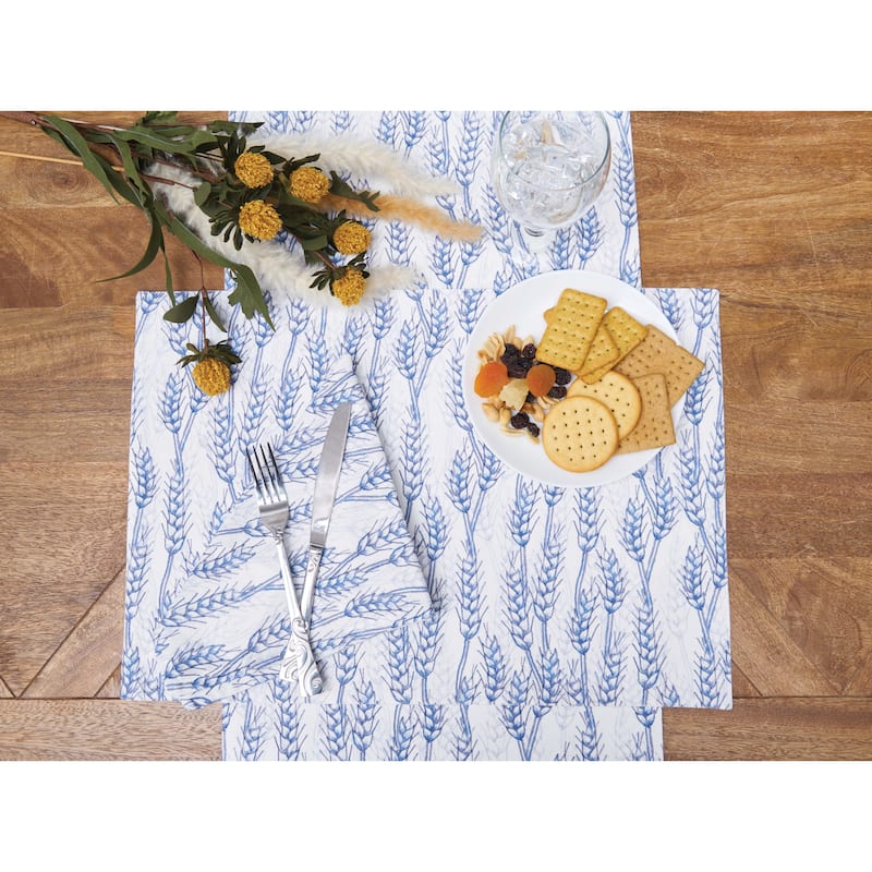 Blue Harvest Wheat Placemat Set 6