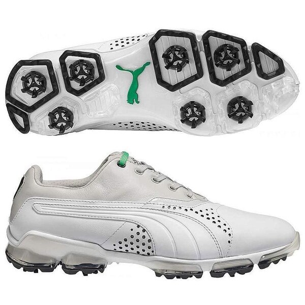 Puma Men's Titan Tour White/Grey/ Violet Golf Shoes 188056-04