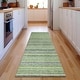 preview thumbnail 76 of 107, Premium Washable Super Soft Stripe Mayfield Rug Green - 2' 3" x 7' 6" - Runner