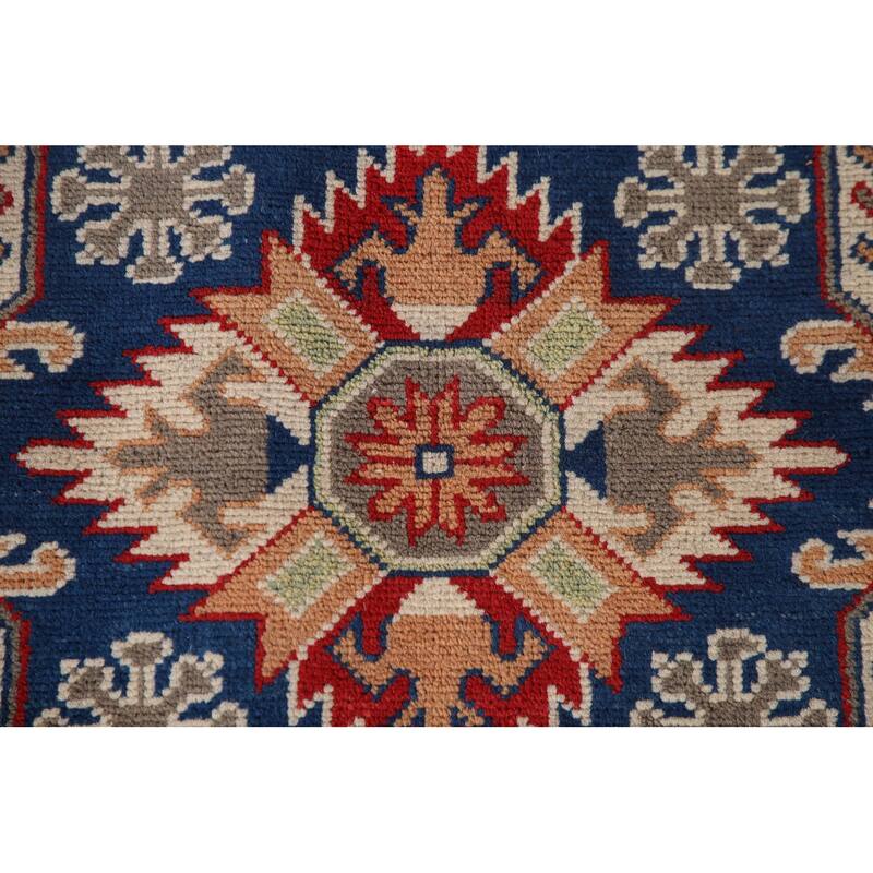 Traditional Kazak Oriental Area Rug Hand-Knotted Wool Carpet - 8'5" x 11'5"