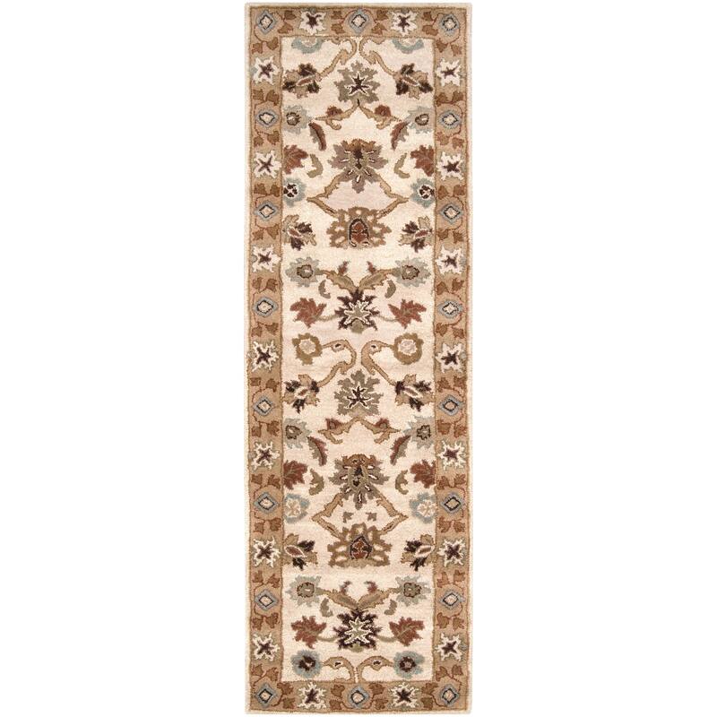 Livabliss Traditional Caesar Border Area Rug