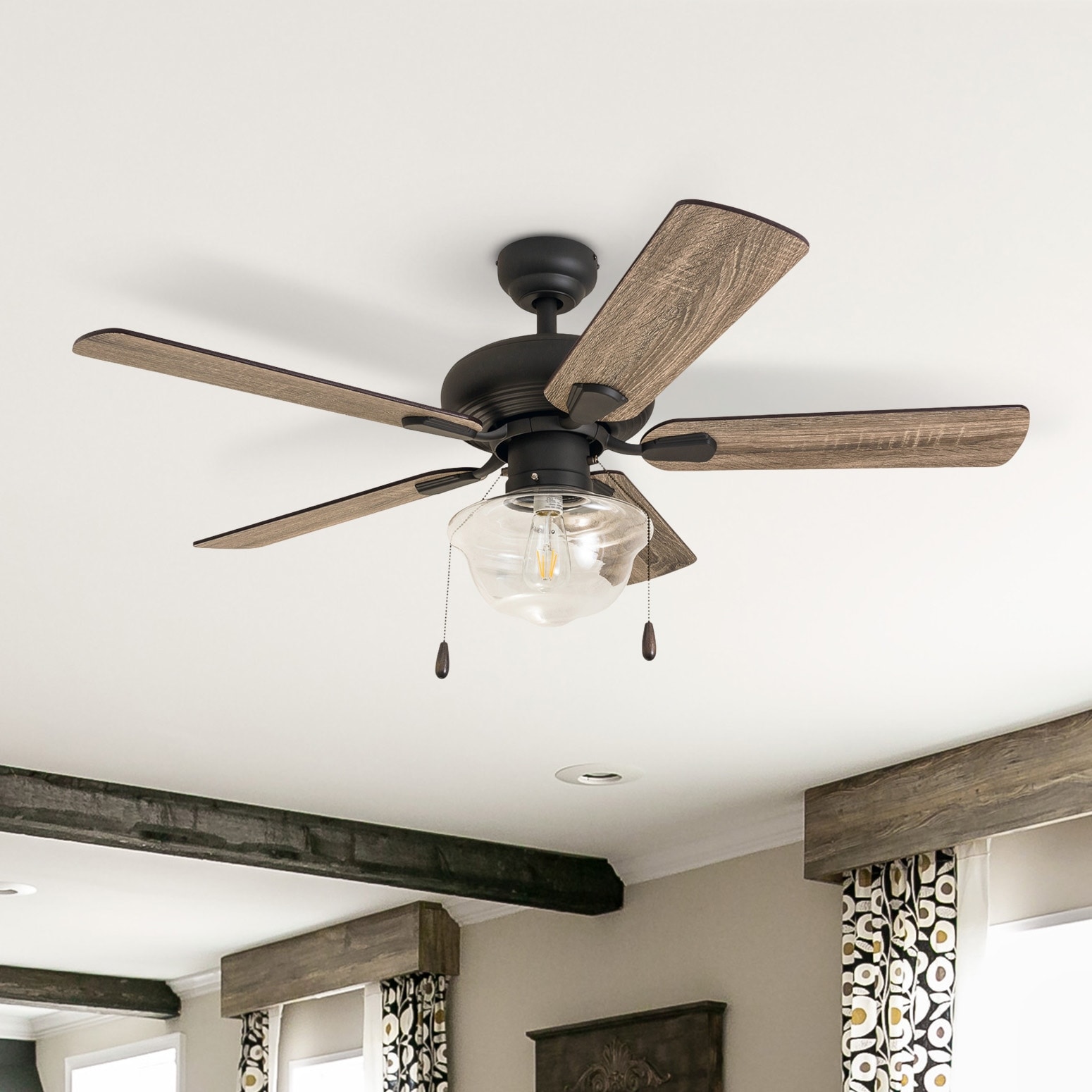 Carbon Loft Haskell 42 Inch Coastal Indoor Led Ceiling Fan Inch Coastal Indoor Led Ceiling Fan