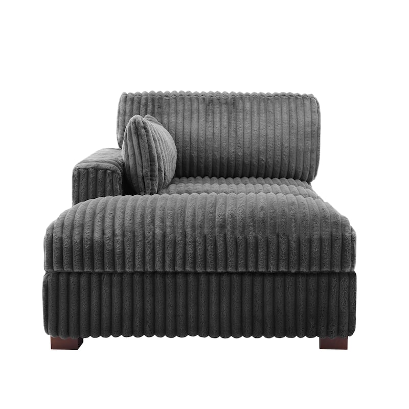 Oversized L-Shape Upholstered Chaise Lounge Sofa Couch