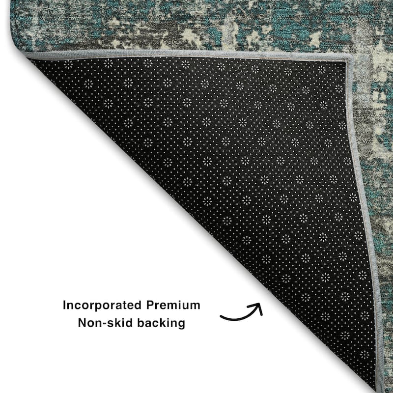 Premium Washable Super Soft Modern Hatch Mayfield Rug