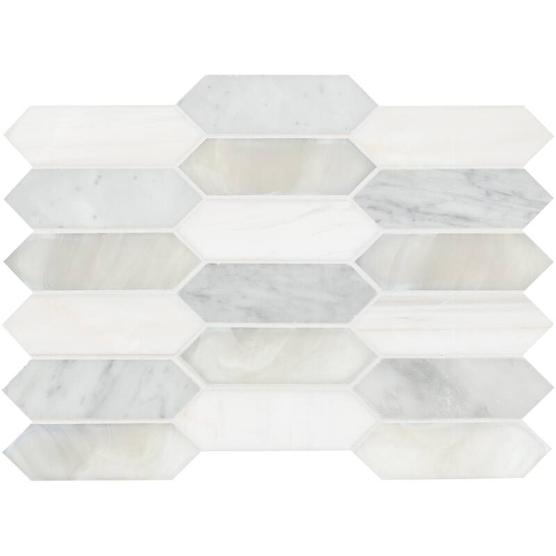 Ackland AKM-SG-2X6SPX-CA 10" x 14" Glass Dot-Mounted Wall Mosaic Tile