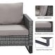 preview thumbnail 8 of 11, Gymojoy Outdoor Patio Sofa with Swivel Chairs Set