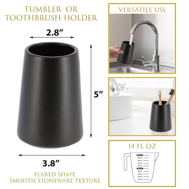 SMOOTH Collection of Bathroom Accessories up to 4 Pieces.