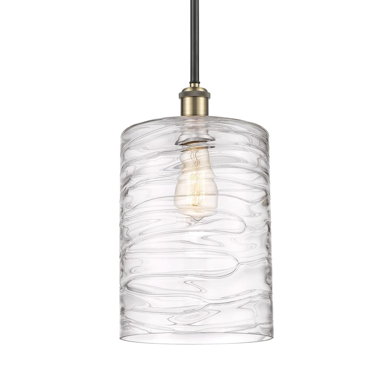 Innovations Lighting 516-1S-14-9-L Cobbleskill Pendant Cobbleskill 9" - Deco Swirl / Black Antique Brass