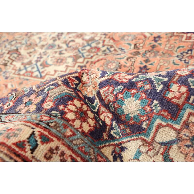 ECARPETGALLERY Hand-knotted Antalya Vintage Navy Wool Rug - 6'4 x 9'9