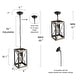 preview thumbnail 12 of 10, Modern Farmhouse 1-Light Wood Pendant Rustic Island Lights for Dining Room