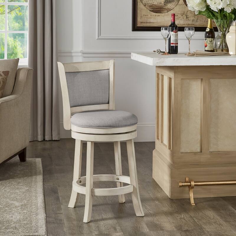 Verona Panel Back Swivel Counter Height Stool by iNSPIRE Q Classic