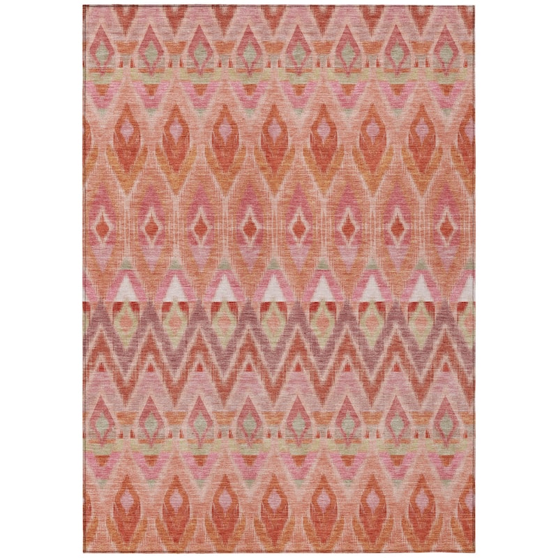 HomeRoots Southwestern Transitional Rectangle Outdoor Rug