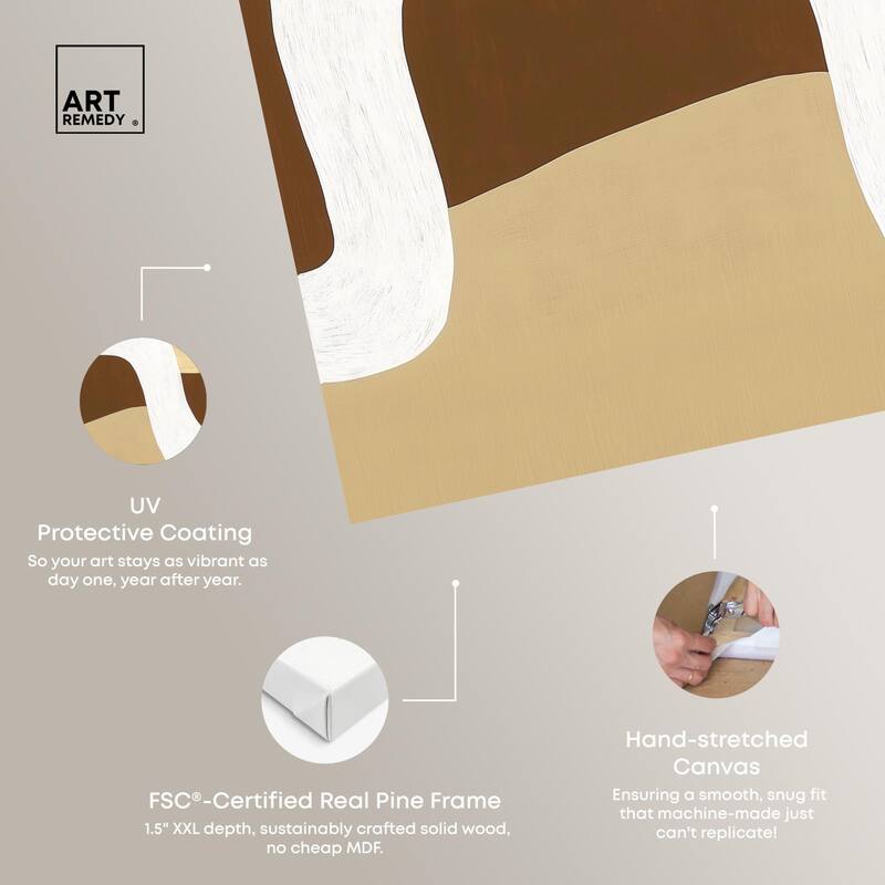 Minimal Wavy II Canvas by Art Remedy, Gallery Wrapped