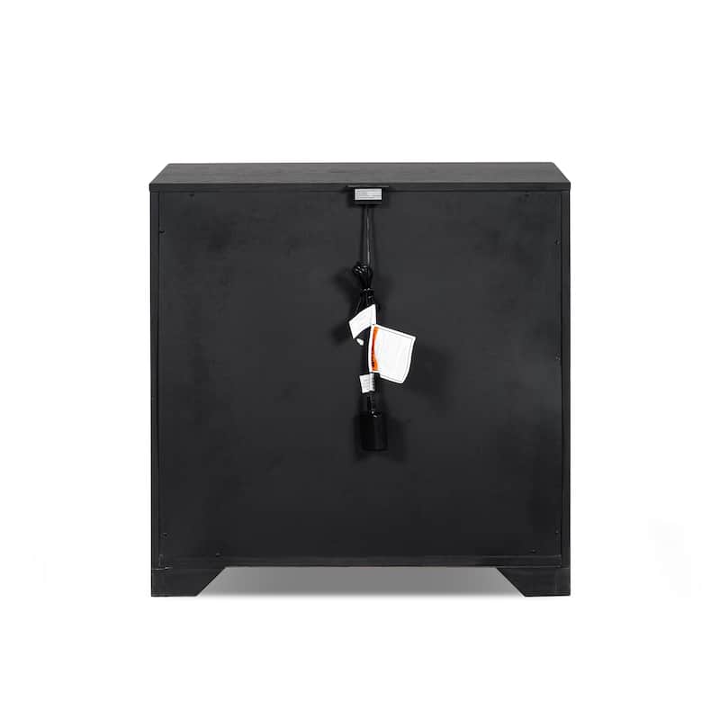 Furniture of America Durem Modern Solid Wood 3-Piece Bedroom Storage Set