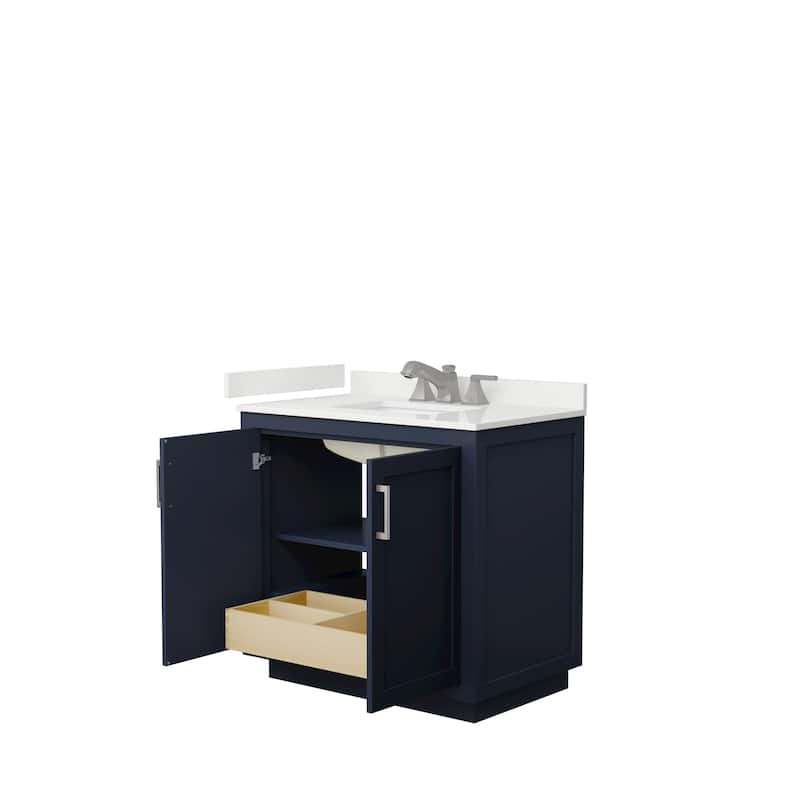 Miranda 36-inch Single Vanity, Quartz Top