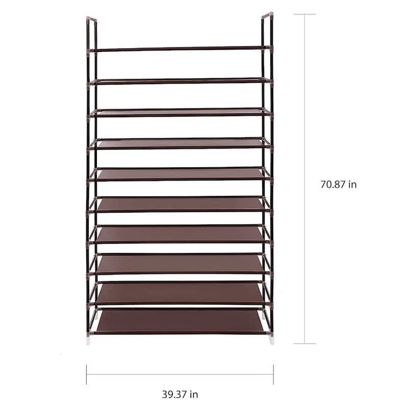 10-tier Non-woven Fabric Shoe Rack