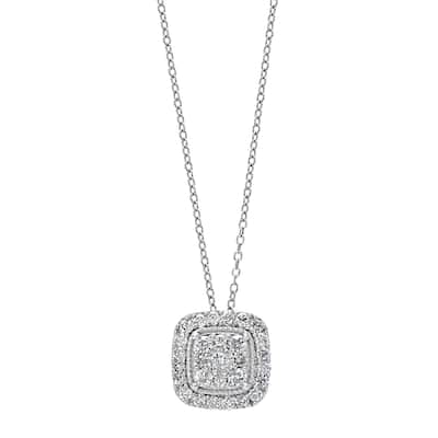 EFFY 925 Silver Diamond Pendant Necklace