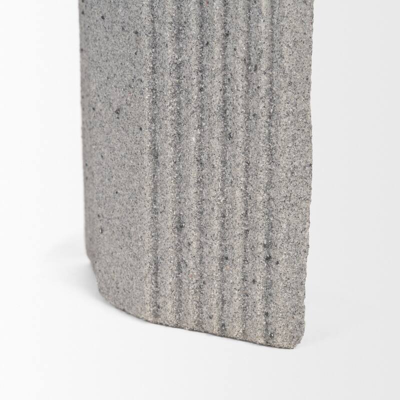 Kael Resin Textured Concrete Gray / Sandstone Decorative Object