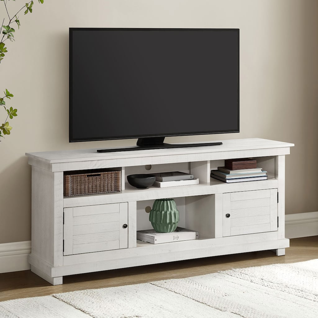 Castleton Distressed White 60-inch TV Stand Media Console