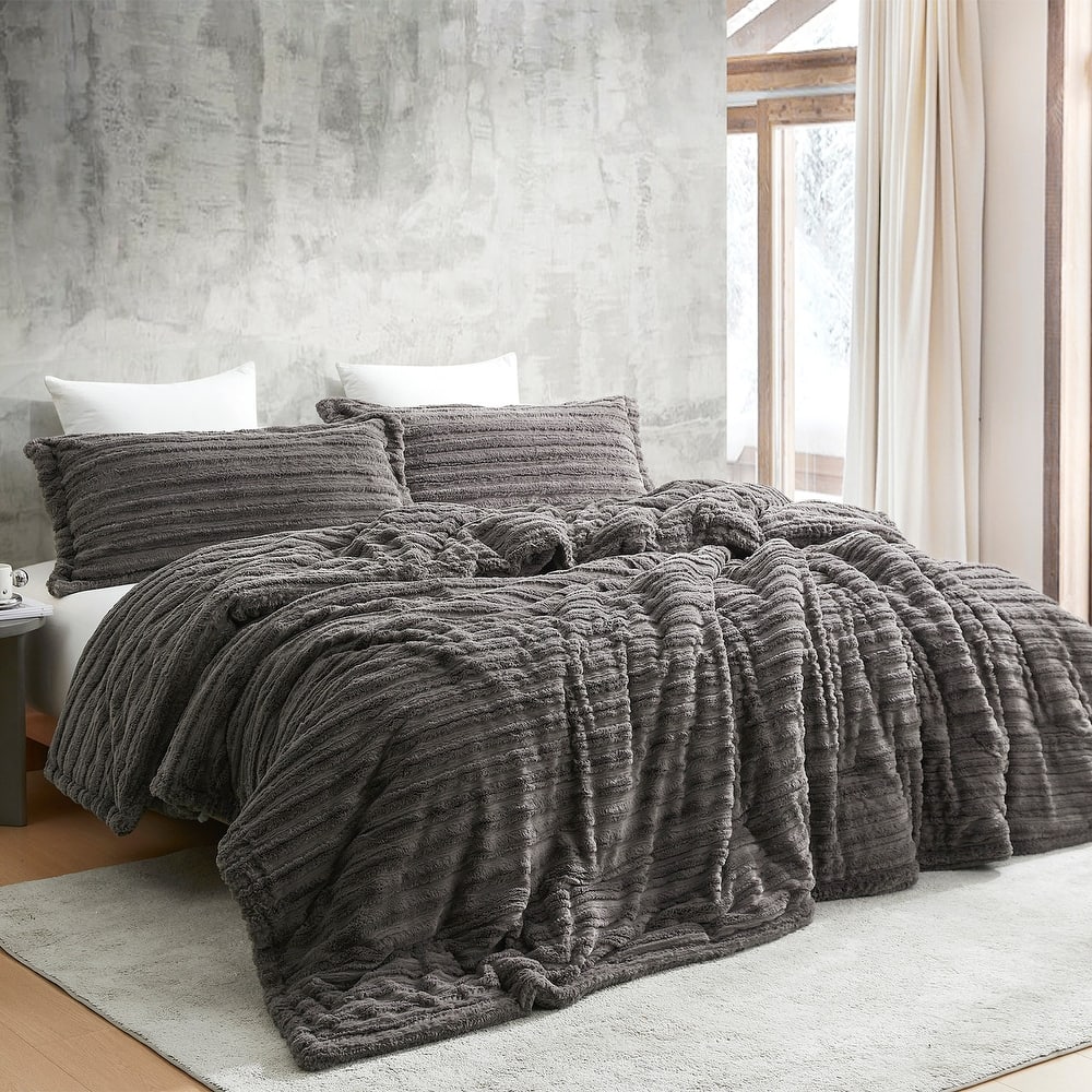 You're Makin Me Plush® - Coma Inducer® Oversized Comforter Set - Petrified Oak