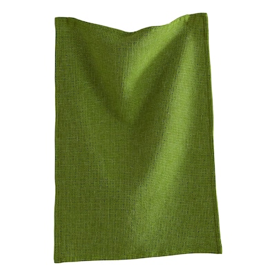 26"L x 18"W Classic Olive Cotton Waffle Weave Dishtowel Kitchen Towel Green Machine Washasble