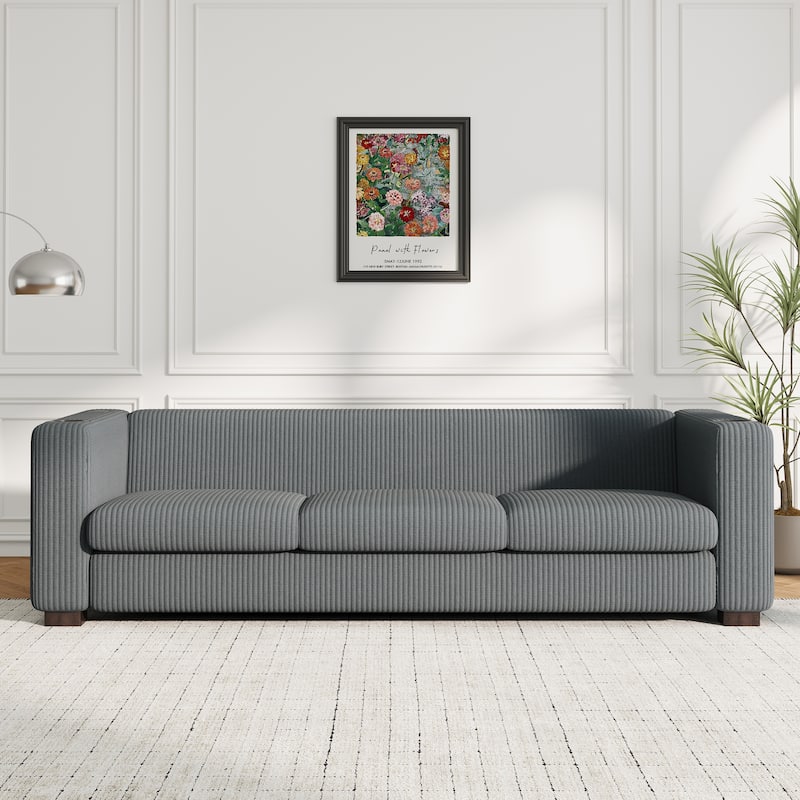 Christopher Knight Home- Dillan Polyester 80-Inch 3 Seater Sofa