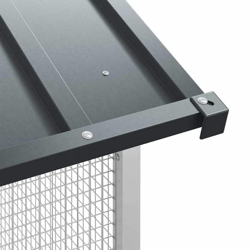 vidaXL Bird Cage Anthracite Galvanized steel