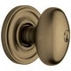 preview thumbnail 6 of 13, Baldwin Egg Style Single Cylinder Keyed Entry Door Knob Set with Egg Satin Brass and Black