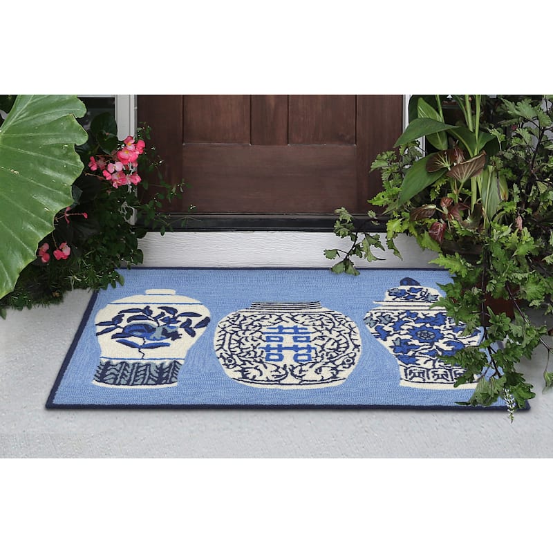 Liora Manne Frontporch Ginger Jars Indoor/Outdoor Rug - 2'6" x 4'