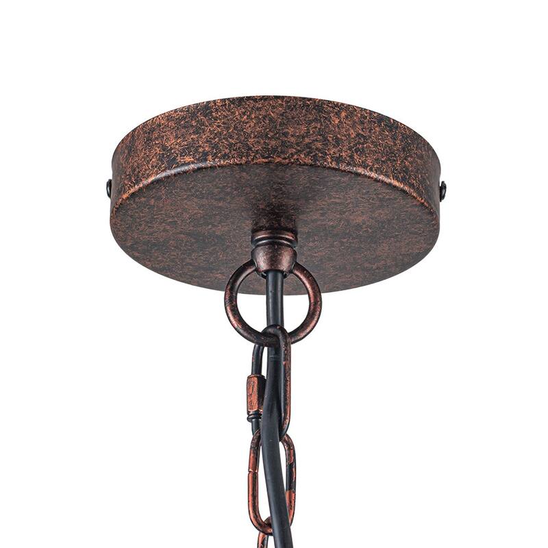 1-Light Black Gold Oversized Metal Dome Pendant Light - 27in