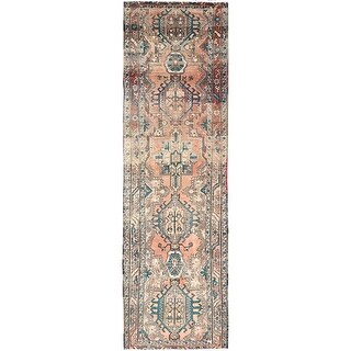 Shahbanu Rugs Beaver Brown Abrash Vintage Persian Karajeh Clean Hand ...