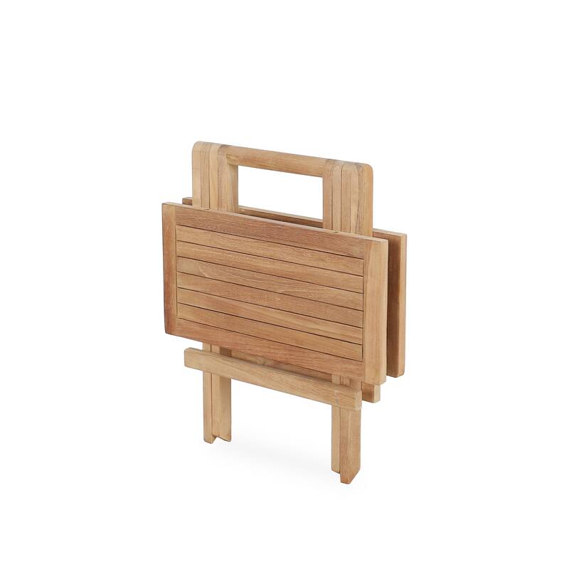 Folding Patio Table Garden Outdoor Balcony Furniture Teak Wood