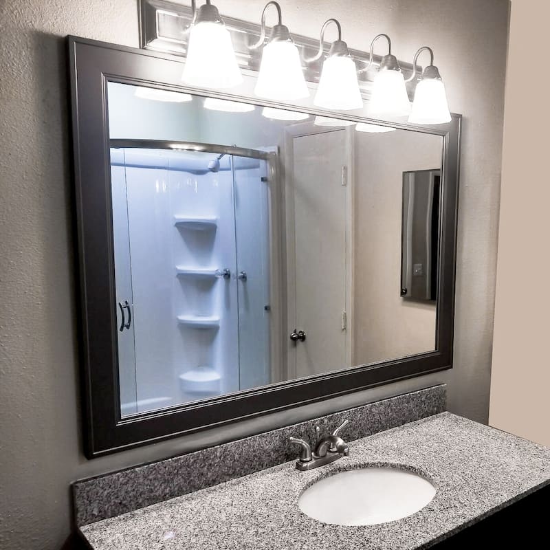 Frame My Mirror Dark Grey Framed Wall Mirror, Porter