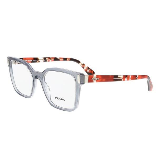 Prada Pr 05tv Tky1o1 Transparent Grey Square Optical Frames 50 18 135 Overstock Prada Pr 05tv Tky1o1 Transparent Grey Square Optical Frames 50 18 135 Overstock