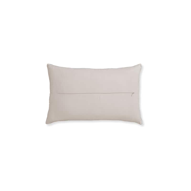 14 x 20 Lumbar Accent Throw Pillow, Diamond Pattern, Brown Polyester